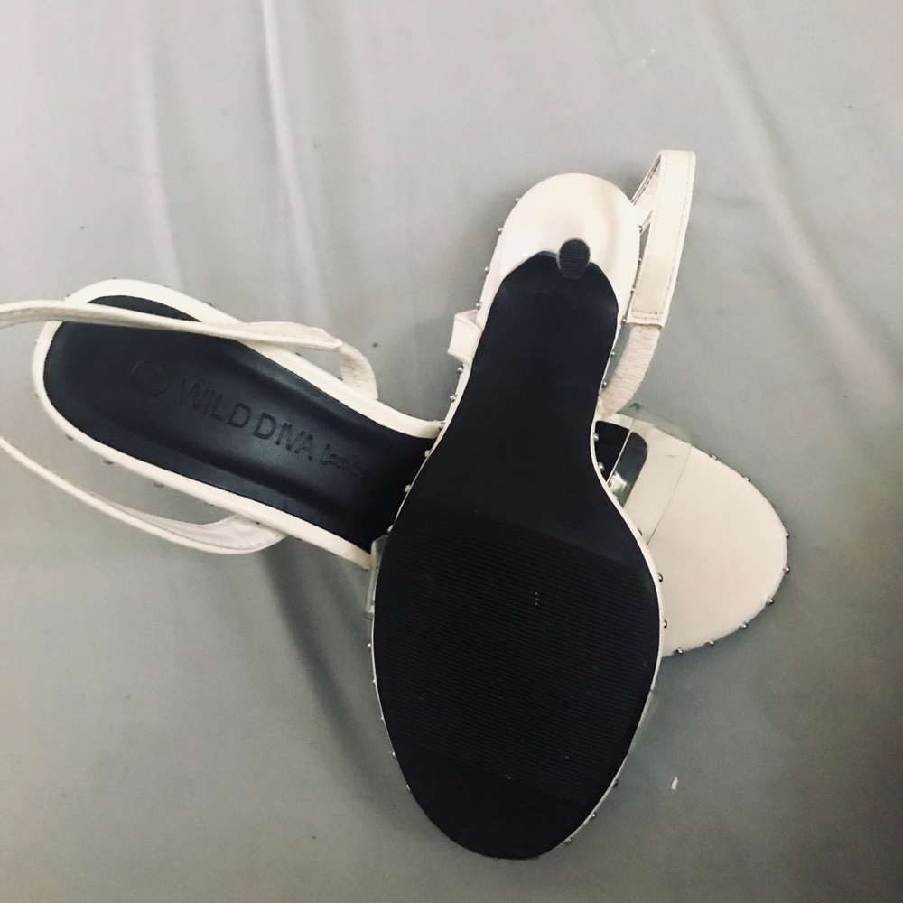 White Wild Diva lounge shoes